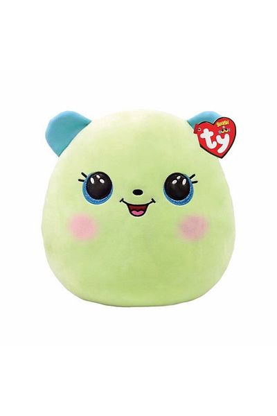 TY Beanie Boos تاي كلوفر الدب الأخضر اسفنجي 25 سم
