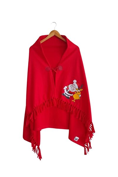 snooddy بطانية تلفزيون من الصوف قابلة للارتداء بتصميم سانتا كلوز مع تفاصيل أز...