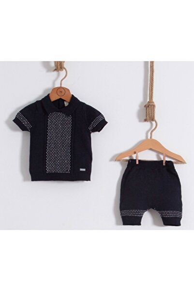 Nipperland Short Sleeve Shirt Collar with Shorts Cotton Baby Boy Suit