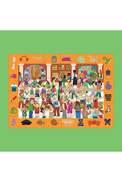 moritoys Look & Find Puzzle: Museum - 36 Parça Yapboz Ve Gözlem Oyunu