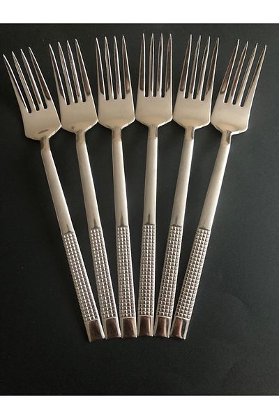 DİBA AVM 12 Pieces Dining Fork Chopstick Wicker Model for 12 People
