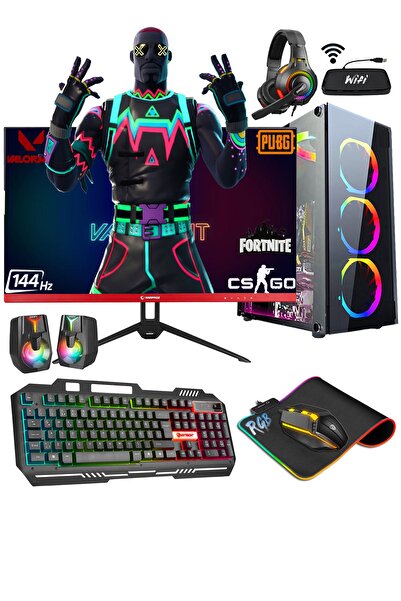 Zeiron Vega S8 I5-3470 8gb 256gb Ssd+500gb Hdd Gtx1650 24" 144hz Oyuncu Masaü...