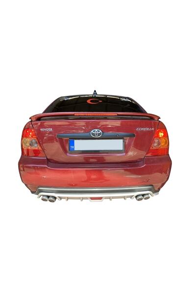 sniper tuning Toyota Corolla Uyumlu  Işıklı Spoiler 2002-2007 Boyasız Ve Asta...