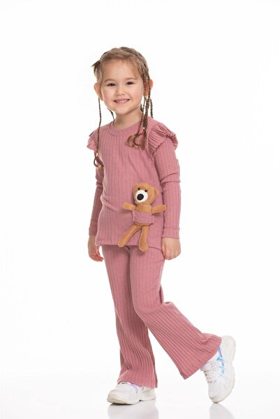 UMKEM Kız Çocuk Takımı Ayıcıklı Eşofman Mevsimlik Çoçuk Takım 3-10 Yaş