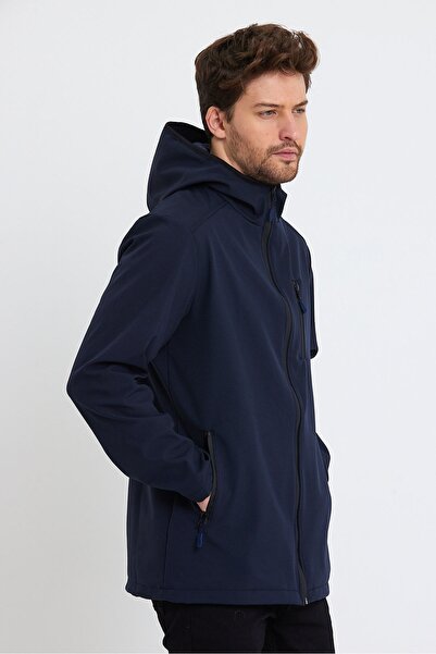 GENIUS STORE Store Men's Fleece Softshell Coat Waterproof 3 Pocket Outdoor Sports Jacket