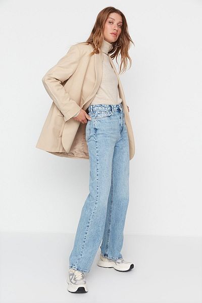 Livik Times High Waist Lycra Wide Leg Jeans - Wide Leg