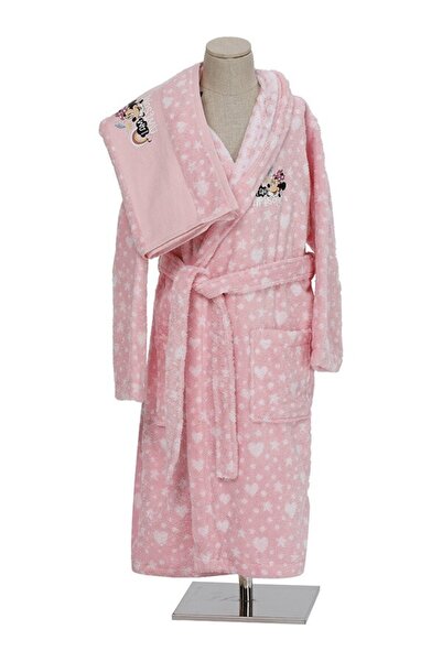 Özdilek Minnie Mouse Awesome Disney Lisanslı Çocuk Havlu Bornoz Seti 7/8 Yaş