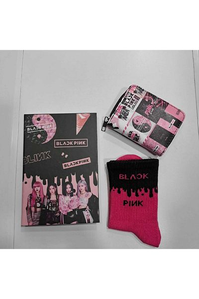 GC GÖKHAN CLUB Πορτοφόλι Blackpink Notebook Socks