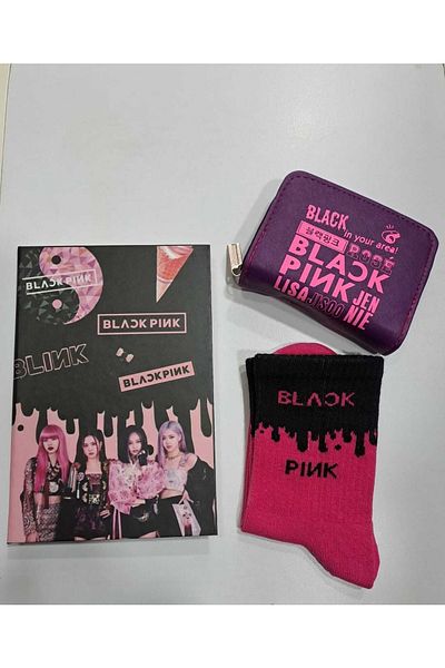 GC GÖKHAN CLUB Portofel cu șosete Blackpink Notebook