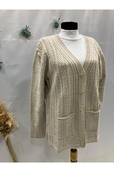 Sel Tekstil Plus Size Mother Cardigan