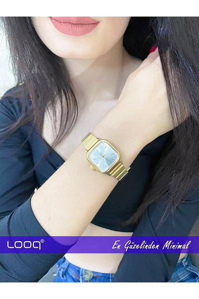 LOOQ الحد الأدنى من ساعة اليد النسائية