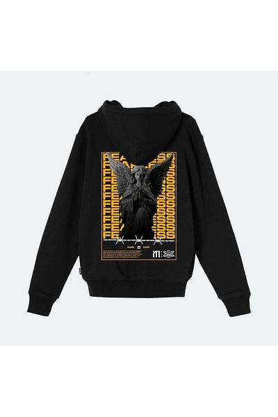 Shout Unisex Oversize Fearless Angel Hoodie