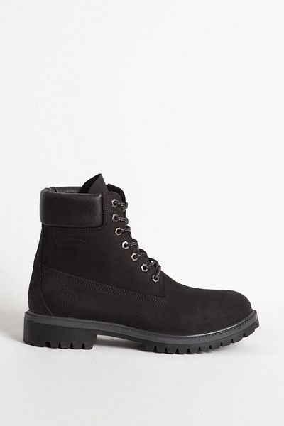 Hammer Jack Ανδρικές μπότες Waterproff Lace-Up Casual Real Nubuck Leather Hj 1101m Μαύρο