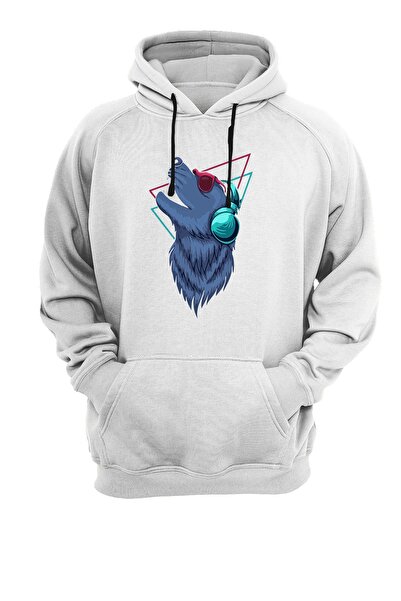 WİDİ Світшот з принтом вовка