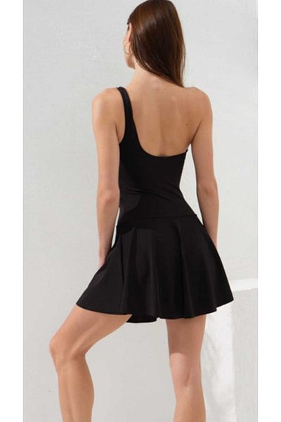 Pierre Cardin One Shoulder Tulle Dress Swimsuit