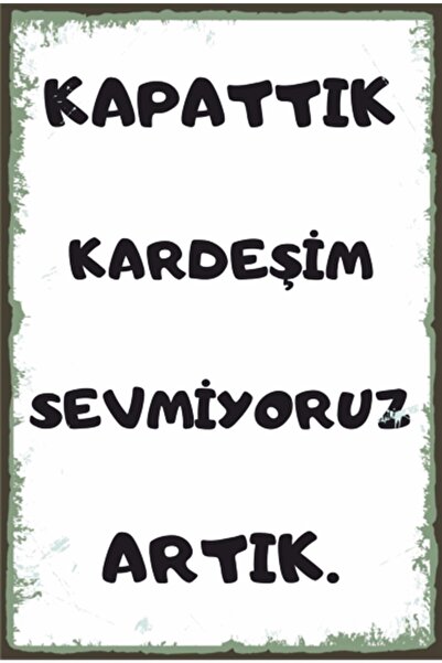 Hayat Poster Αστείες λέξεις Μαρκαδόροι τοίχου Ρετρό ξύλινη αφίσα