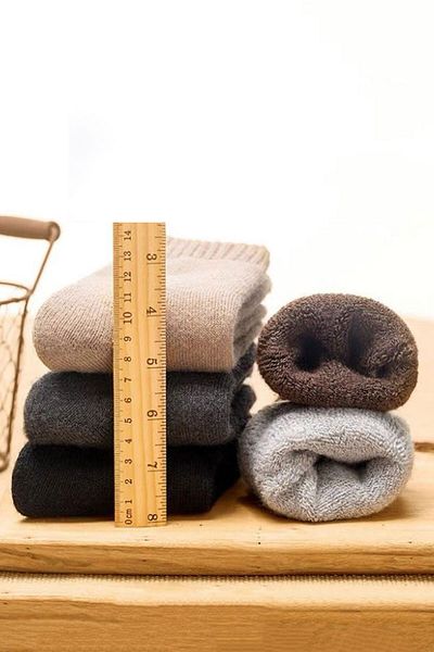 Color Socks 3 чифта дебели мъжки зимни вълнени чорапи