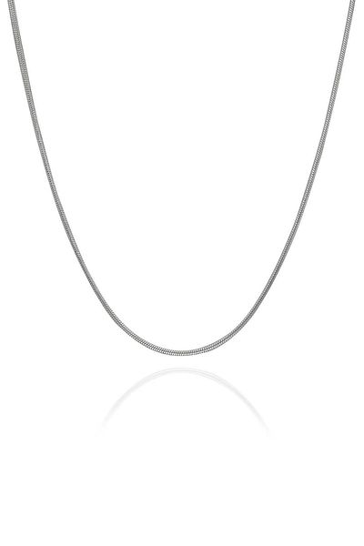 The Collection Fine Italian Model Silver Snake Snake Necklace 316 L Steel Men's Chain