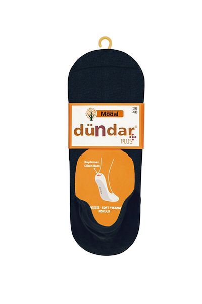 Dündar Unisex Navy Blue 12" Modal Silicone Ballerina Socks 6913