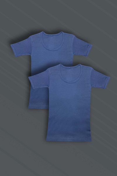 GRI MOR TEKSTIL 100% Cotton 2-Piece Boy Undershirt