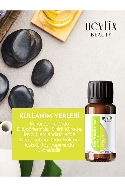 Nevfix Beauty Lemon Oil Essential - 10 Ml 100% Pure