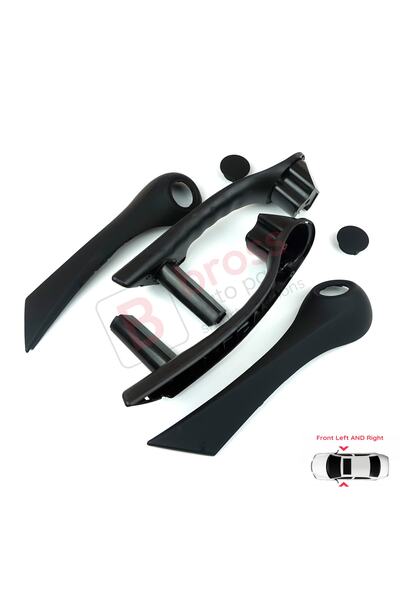 Bross Otomotiv Renault Megane 2 Için Ön Iç Kapı Kolçak Tutamak Siyah 77014753...