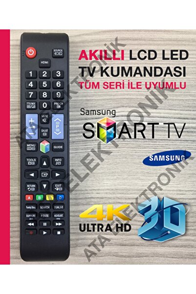 ATAELEKTRONİK Samsung K Ve M Serisi Akıllı Uyumlu Kumandası Lcd Smart Led Tv ...