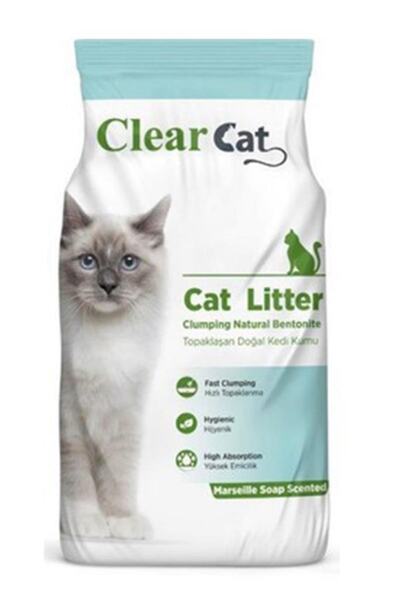 Clear Cat Kedi Kumu Marsilya Sabun Ince Taneli 10 kg