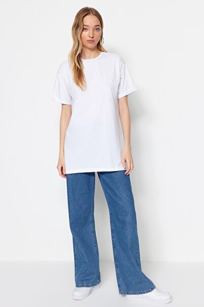 Trendyol Modest T-Shirt - White - Regular