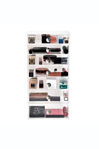 Beauty InsideOut 7 Katlı Pleksi Makyaj Organizeri
