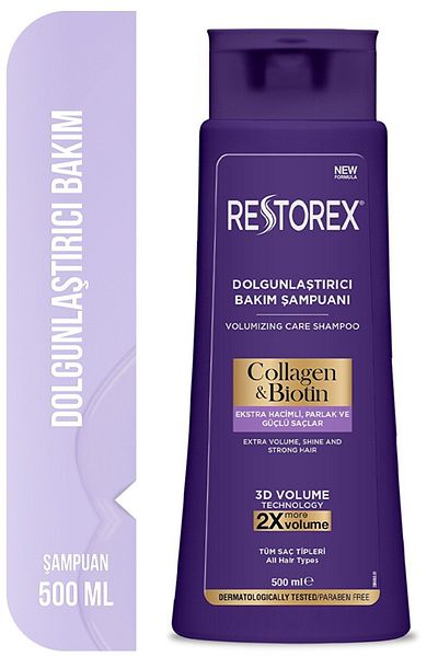 Restorex Kolagenový a biotinový vyplňující šampon 500 ml 5 kusů