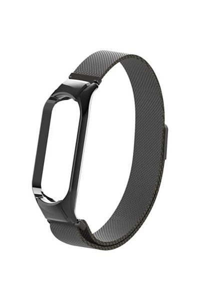Nezih Case حزام ميلانو بحلقة معدنية محبوكة متوافق مع Xiaomi Mi Band 5 و6