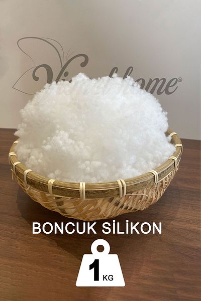 Vionel Home 1.Quality 100% Bead Silicone Fiber 1 Kg White Pillow Toy Filler