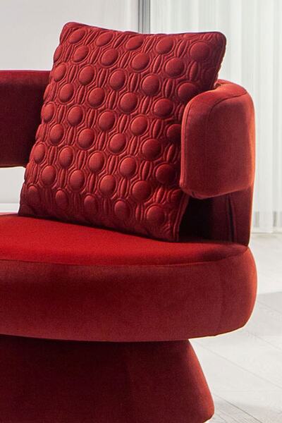Modalife Bendis Berjer Salon Oturma Odası - Bordo