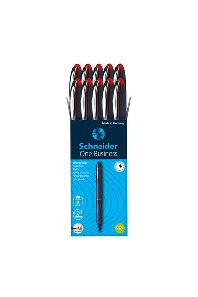 SCHNEIDER One Business 0.6 Signature Pen Single Color 10pcs Red