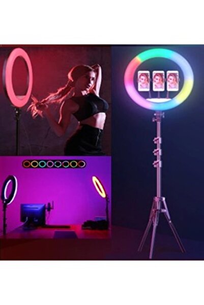 SMAYLİNG Ring Light Mega Boy 70w Rgbli Selfie Çekim Işığı Profosyonel Çantalı...