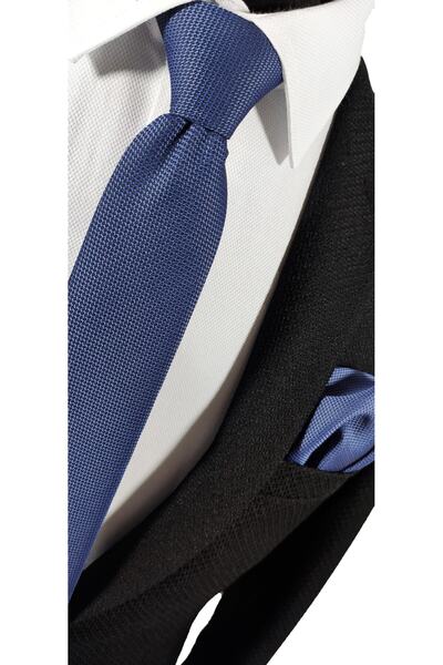 BLC Basic Line Co. Комплект от 4 вратовръзки и кърпичка Advantage в тъмносиньо, авиаторско синьо, индигово синьо и парламентарно синьо