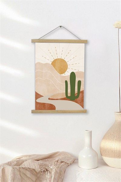 Piksel Grafik Αφίσα Bohemian Canvas - Κρεμάστρα με κορδόνι, Διακόσμηση Duar
