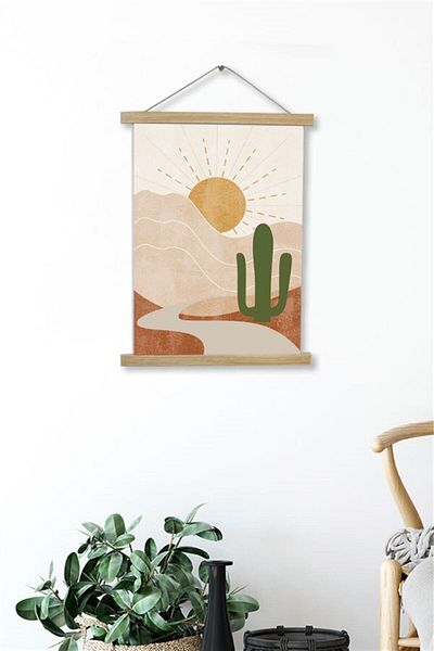 Piksel Grafik Αφίσα Bohemian Canvas - Κρεμάστρα με κορδόνι, Διακόσμηση Duar