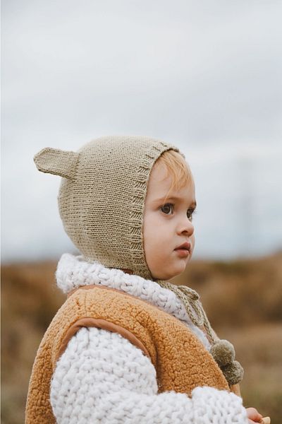 OhlalaKoala Eared Baby Beanie Model 3