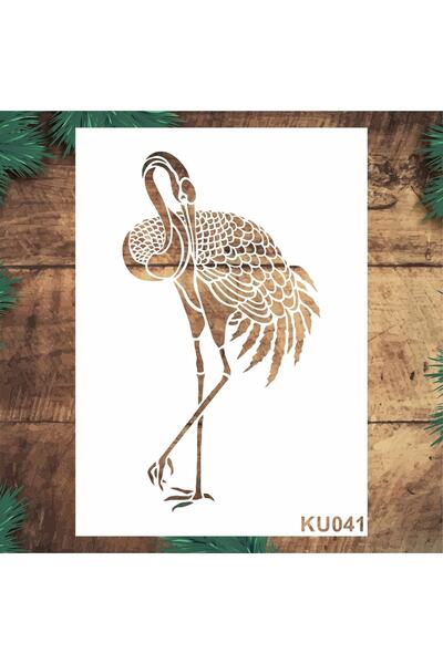 STENCİLTASARIM تصميم استنسل Ku041 ستورك - جدار زخرفي، سلعة، بلاط، قوالب رسم ق...