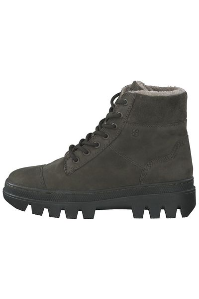 s.Oliver Stiefelette - Khaki - Flacher Absatz