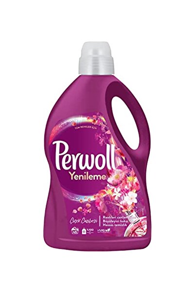Perwoll Yenileme Çiçek Cazibesi Renkliler Için 45 Yıkama Sıvı Çamaşır Deterja...