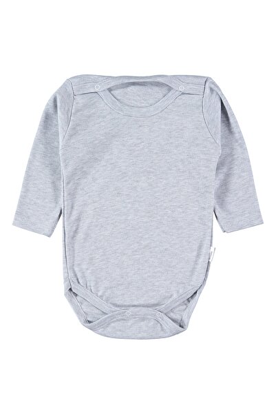 hepbaby Gri-mavi 2 Adet Uzun Kollu Bebek Body Hbbc1010