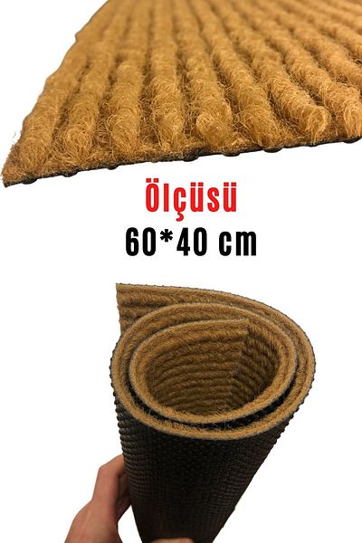 OverPazar Door Front Koko Mat Exterior Door Mat Practical Mat