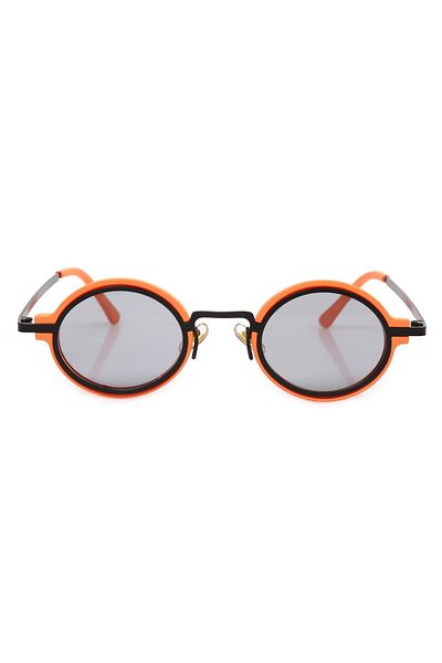 Angel Eyes Orange Black Frame Black Gradient Glass Oval Women Sunglasses Ae9909c17
