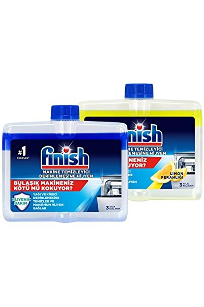 Finish منظف غسالة الأطباق بالليمون والعادي - 2 × 250 مل