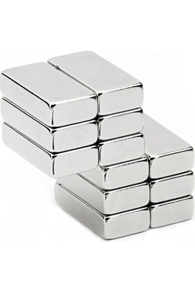 AYMAGNET Köşeli 2 Adet Güçlü Neodyum Mıknatıs Boy:20 X En:10 X Kalınlık:5mm (...