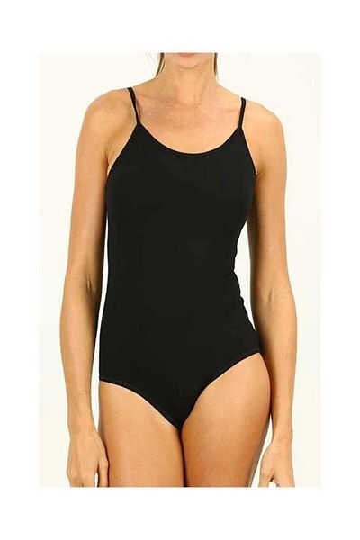 İmer Çamaşır Thin Strap Black Snap Bady