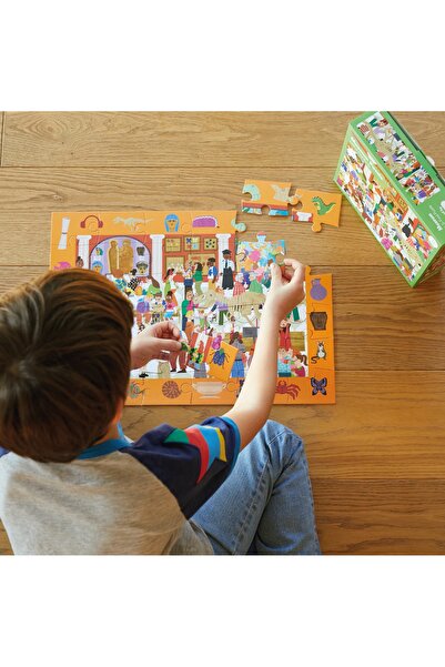 moritoys Look & Find Puzzle: Museum - 36 Parça Yapboz Ve Gözlem Oyunu